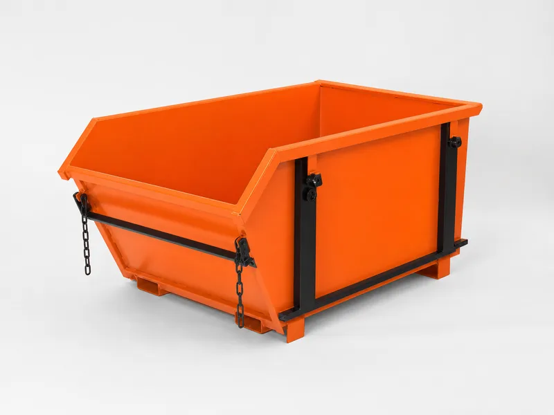 2m³ skip bin — (L) 1.8m × (W) 1.6m × (H) 0.9m