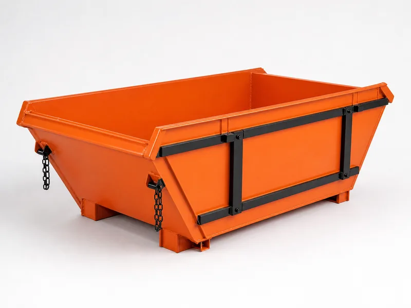 3m³ skip bin — (L) 2.4m × (W) 1.6m × (H) 0.9m
